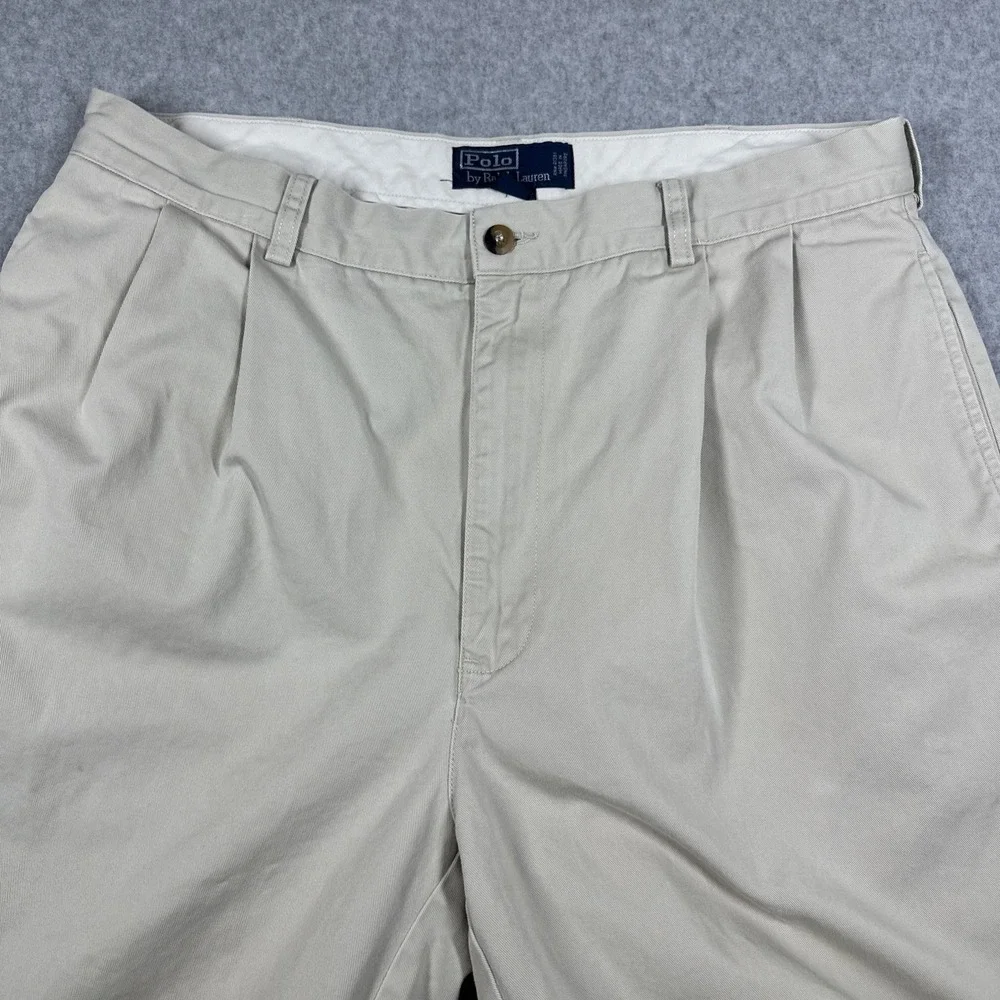 Vintage Polo Ralph Lauren Hammond Pant Double Pleated Cuffed Men's 36X34 Preppy